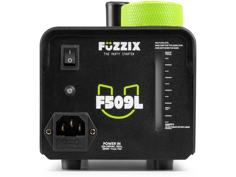 Fuzzix Nebelmaschine F509L Party-Nebelmaschine mit 9x RGB-LEDs