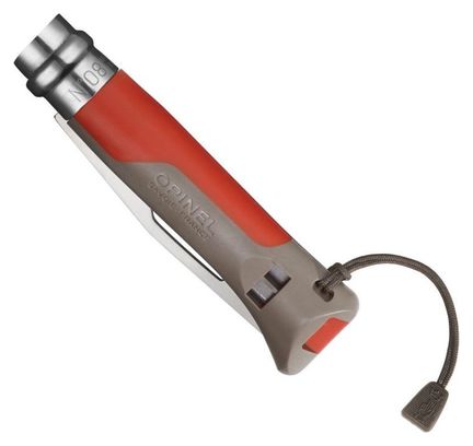 Couteau Opinel n°8 Outdoor terre rouge