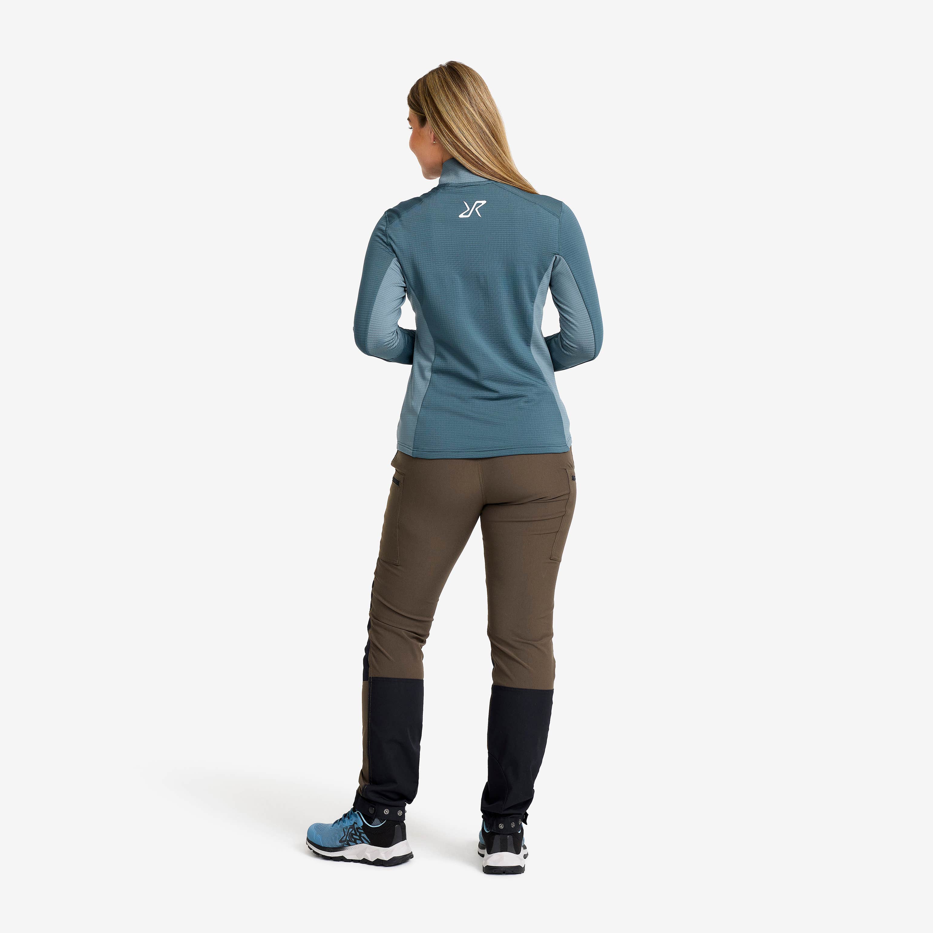 Waffle Half-zip Fleece  Dame Orion Blue