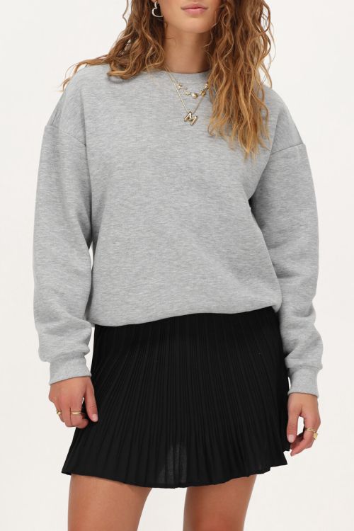 Zwarte plissé mini rok