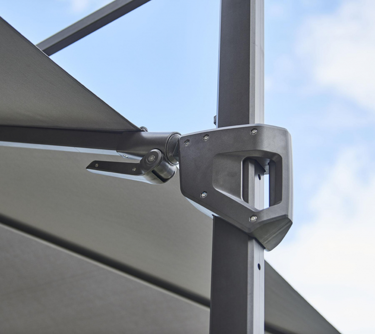 Cane-Line Hyde Luxe Tilt parasol 300x300 light grey