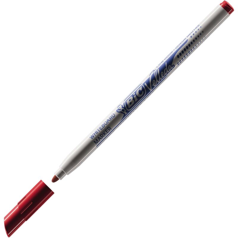 Marqueur effaçable Bic Velleda 1721 pointe ogive 2,8 mm - Pochette de 4 couleurs assorties