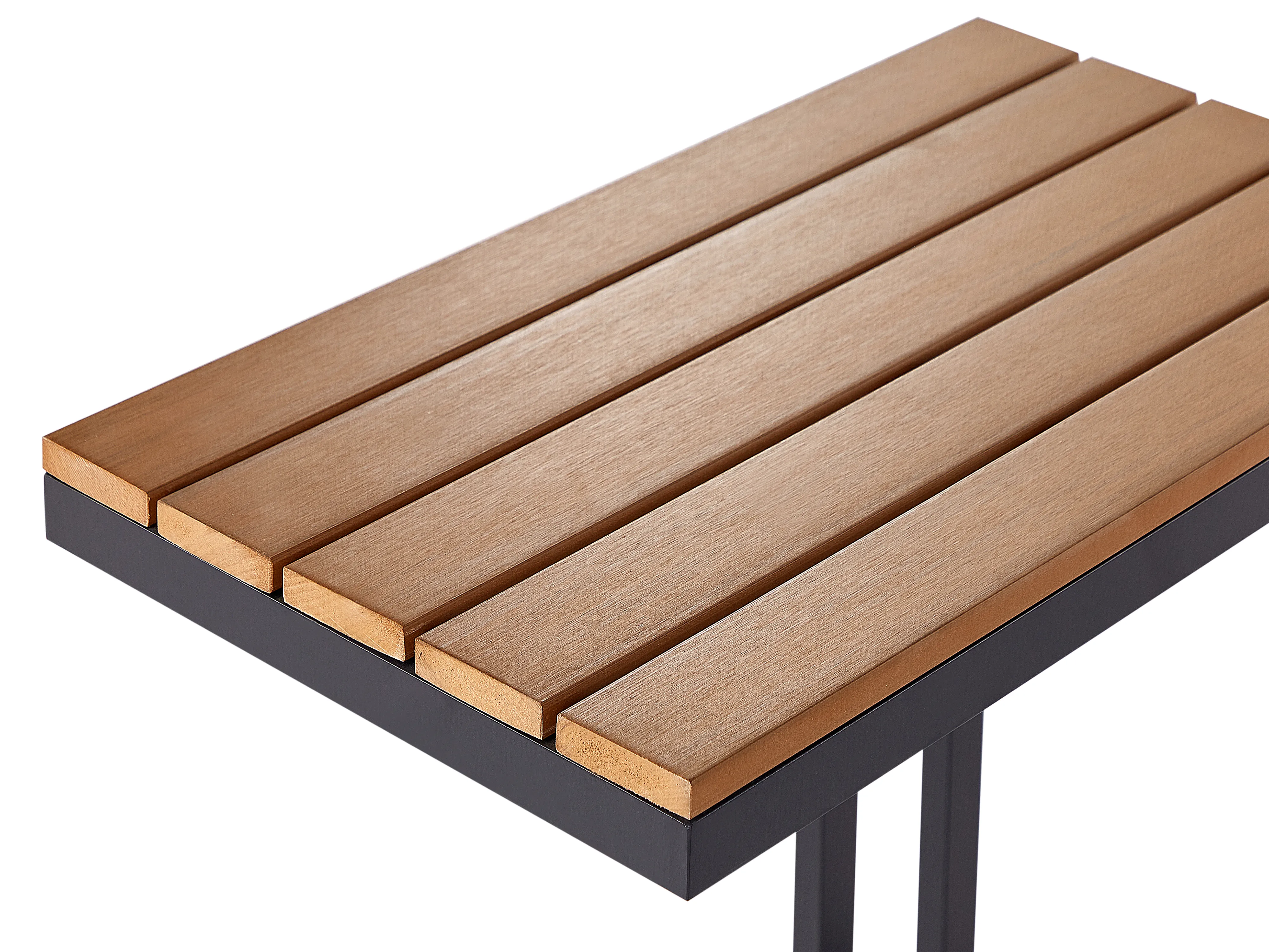 Tuin bijzettafel MESSINA 60 cm 35 cm Zwart