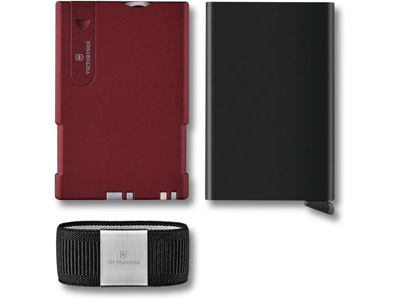 Victorinox Portemonnaie Smart Card Iconic Red Geldbörse mit Kartenschutzhülle und Moneyband