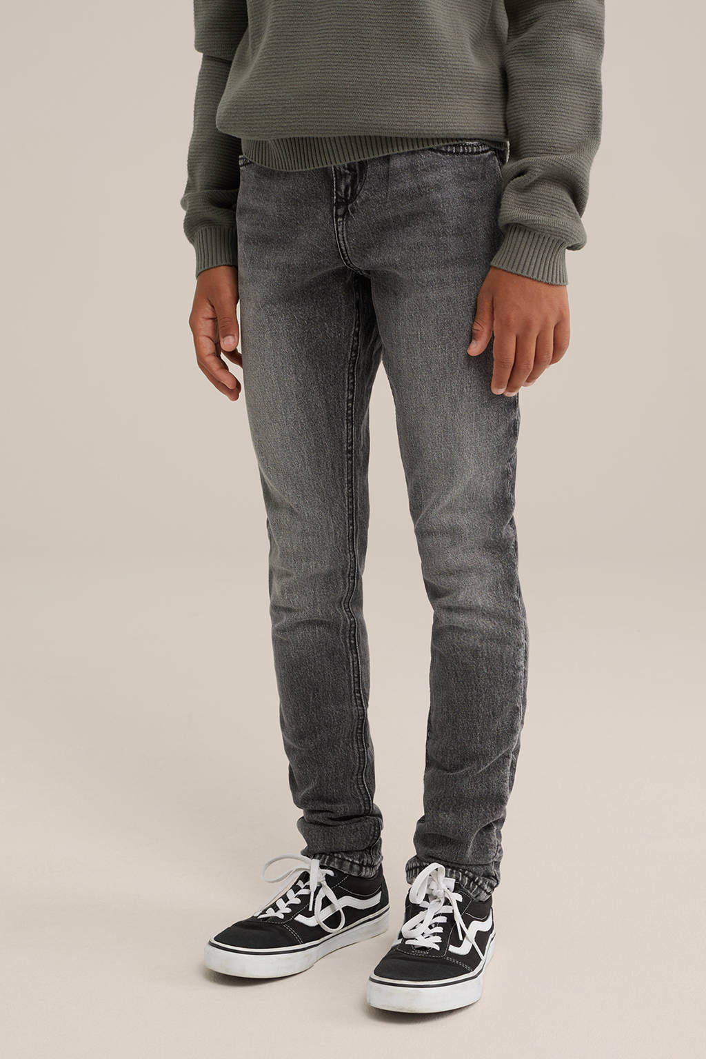 WE Fashion slim fit jeans grey denim