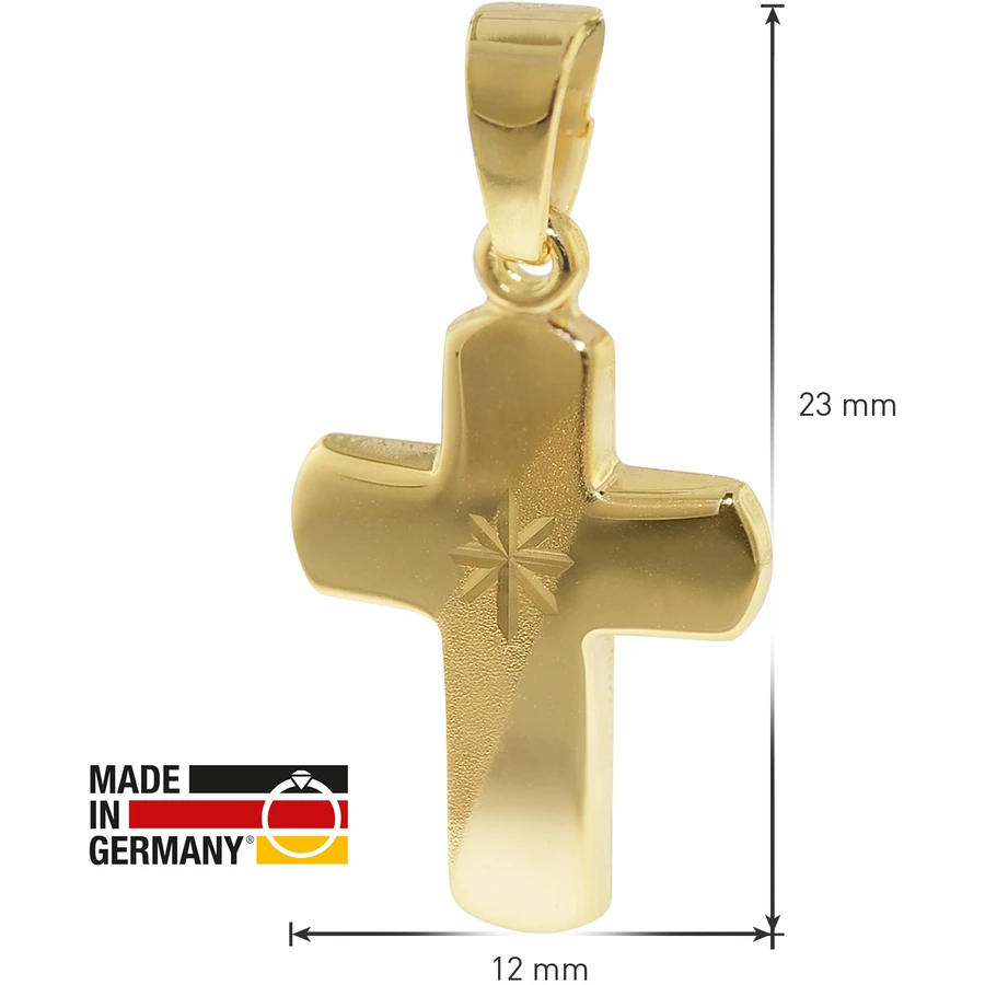 trendor Kreuz-Anhänger für Kinder Gold 333 gold