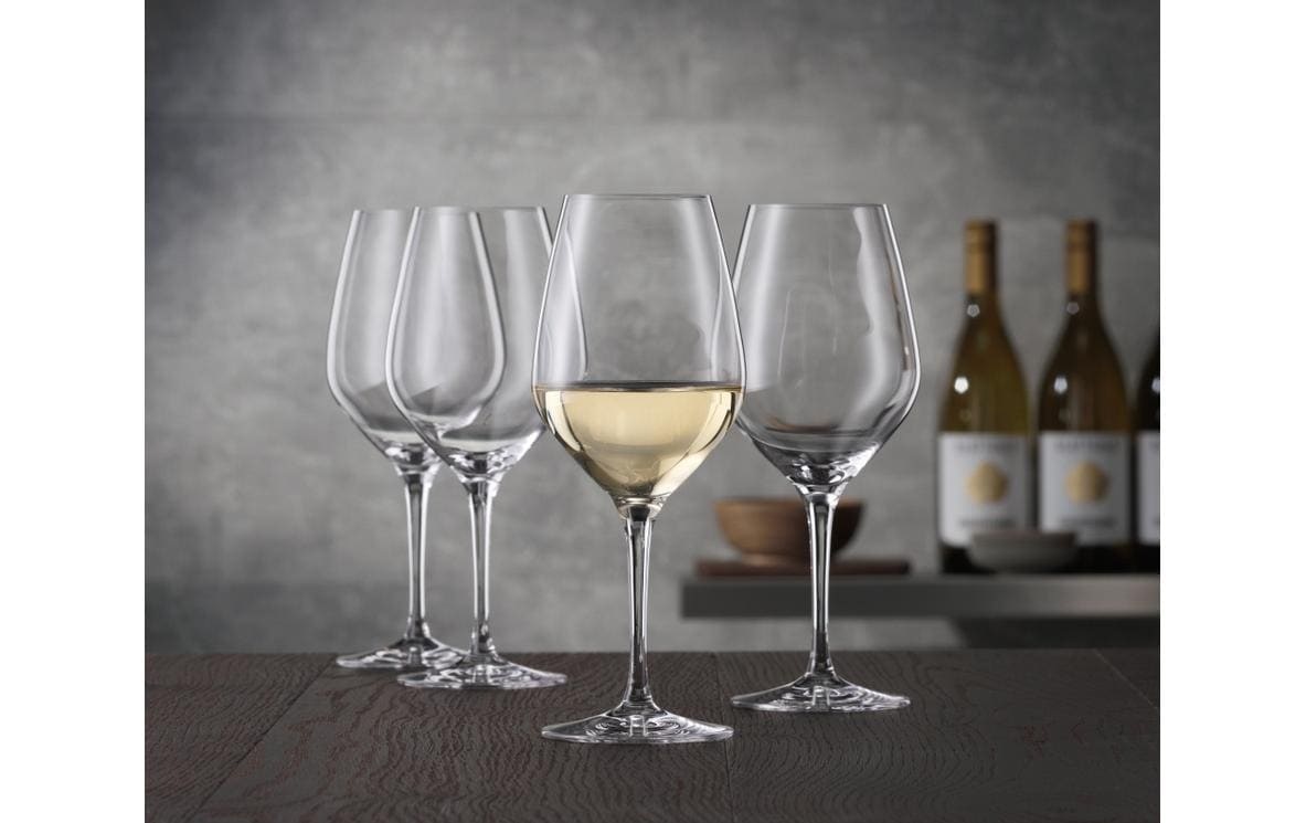 Eulenspiegel Weissweinglas »Spiegelau Weissweinglas Authentis 420 ml, 4 Stück, Transparent« Aromaentfaltung, Brillianz, Gezogener Stiel, Klangvoll, Kristallklar