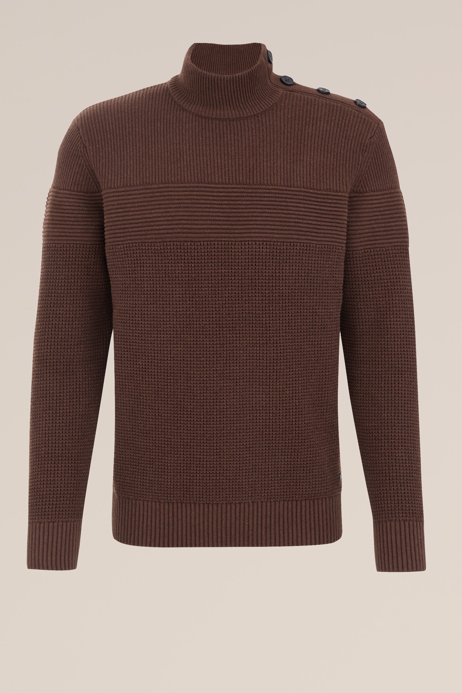 trui met structuur WE Fashion Bruin
