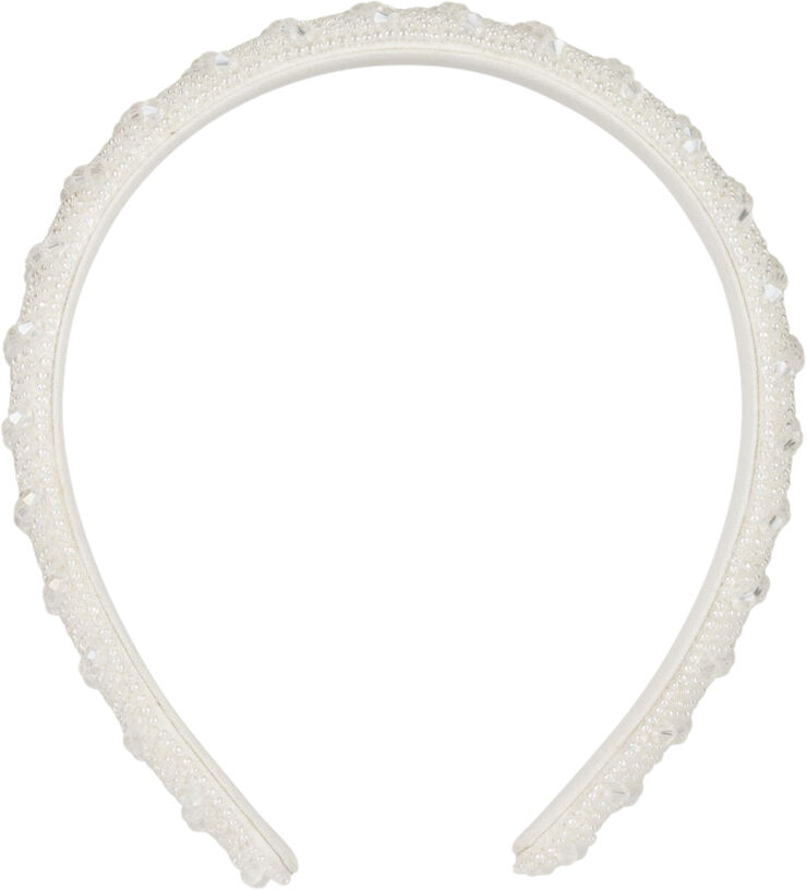 Sui Ava Porcelain Headband Small White