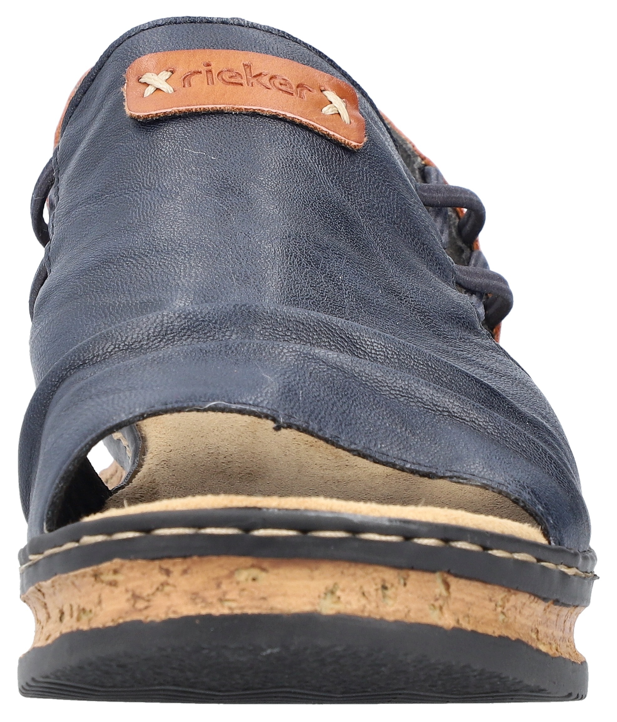 Rieker Keilsandalette  , Sommerschuh, Sandale, Keilabsatz, mit Stretchbänder