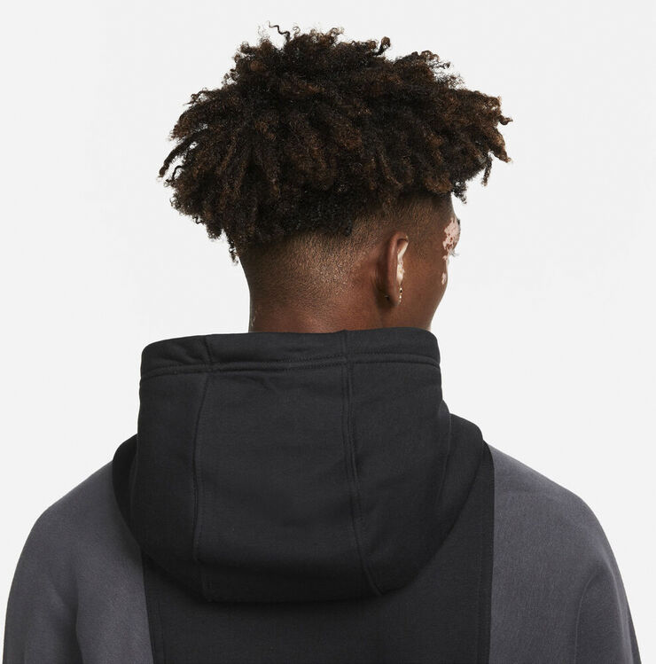 Nike Air Brushed Back Fleece Haettetroje Sort
