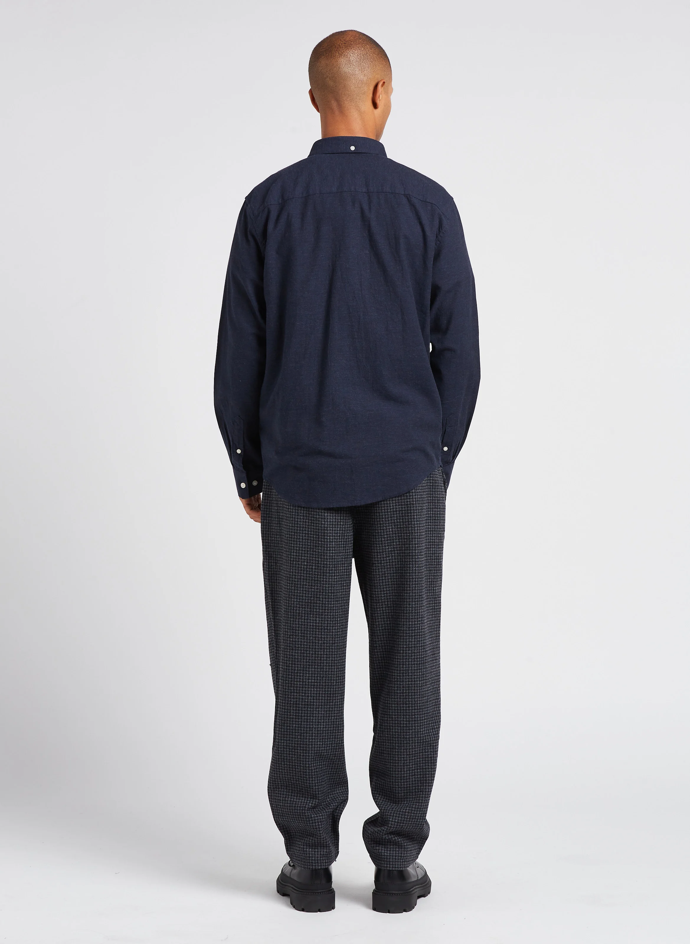 Bertilo - Pantalon chino 7/8 ème en laine mélangée imprimé | Argent