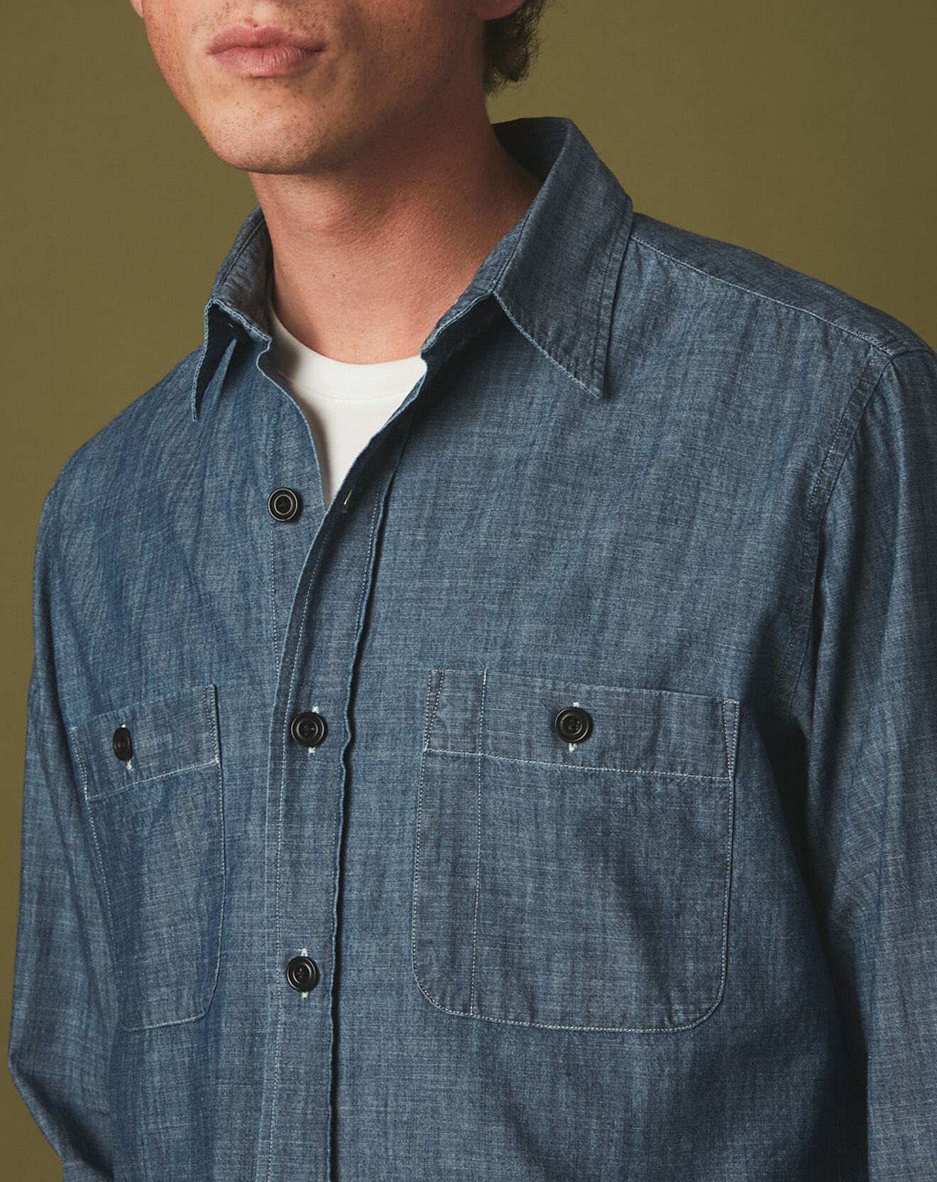Hartford Surchemise slim Percey bleue