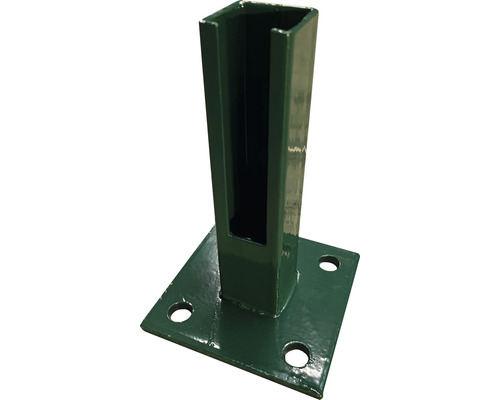 Montagevoet voor 4 x 4 cm palen, om vast te schroeven, groen
