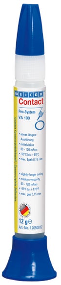 WEICON VA 100 Cyanoacrylaatlijm | Secondelijm voor metaal, kunststof en rubber | 12 g