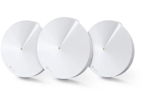 TP-Link Deco M9 Plus - Wi-Fi-system (3 routere) - op til 6750 sq.ft - mesh - GigE - 802.11a/b/g/n/ac, Bluetooth 4.2, ZigBee Home Automation 1.2 - Tri-Band