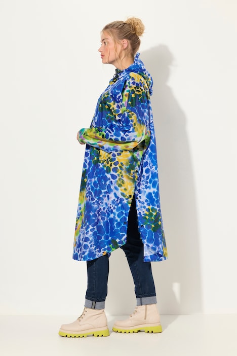 Funktions-Regencape, Unisex, Print, Kapuze