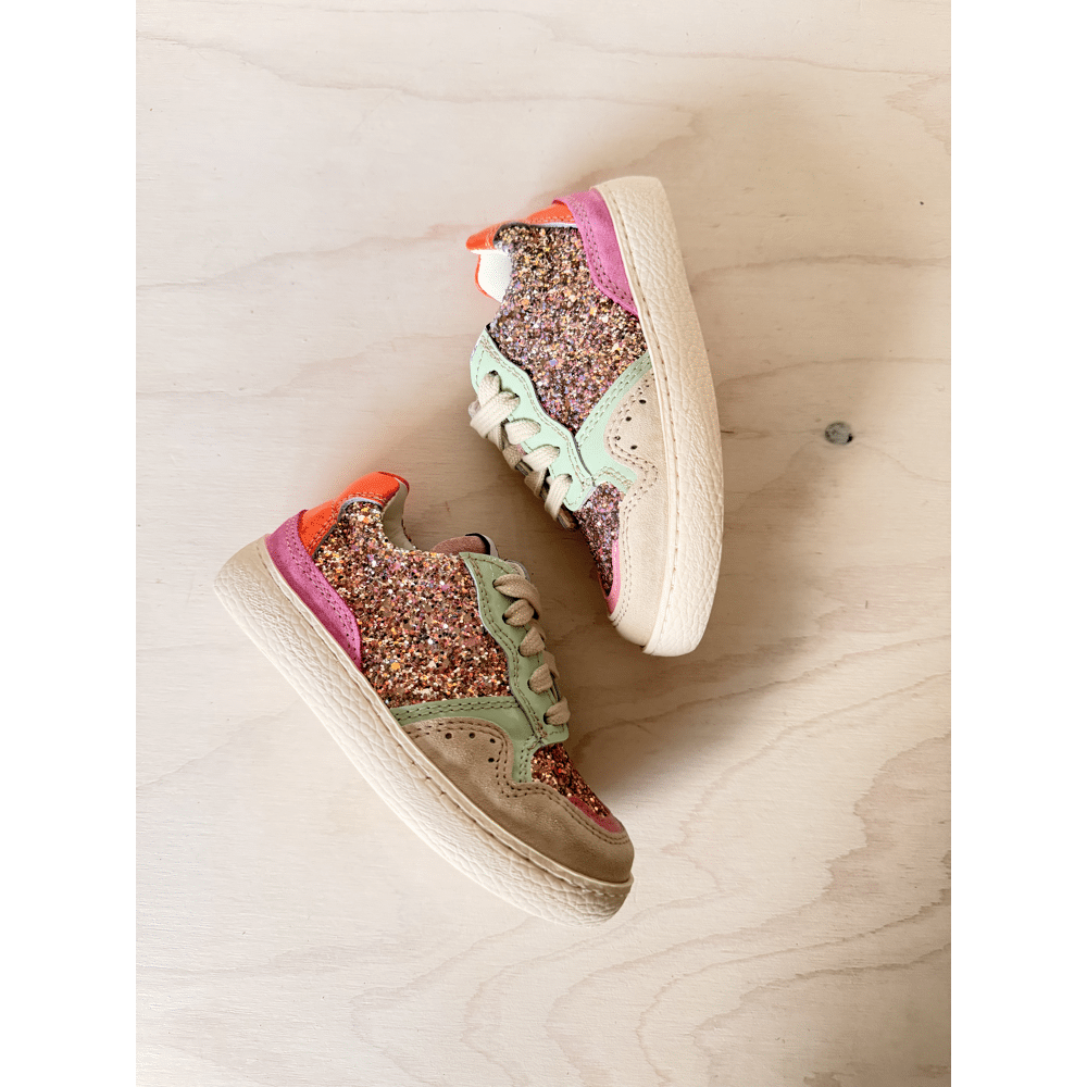 OCRA - Lage sneaker met glitter