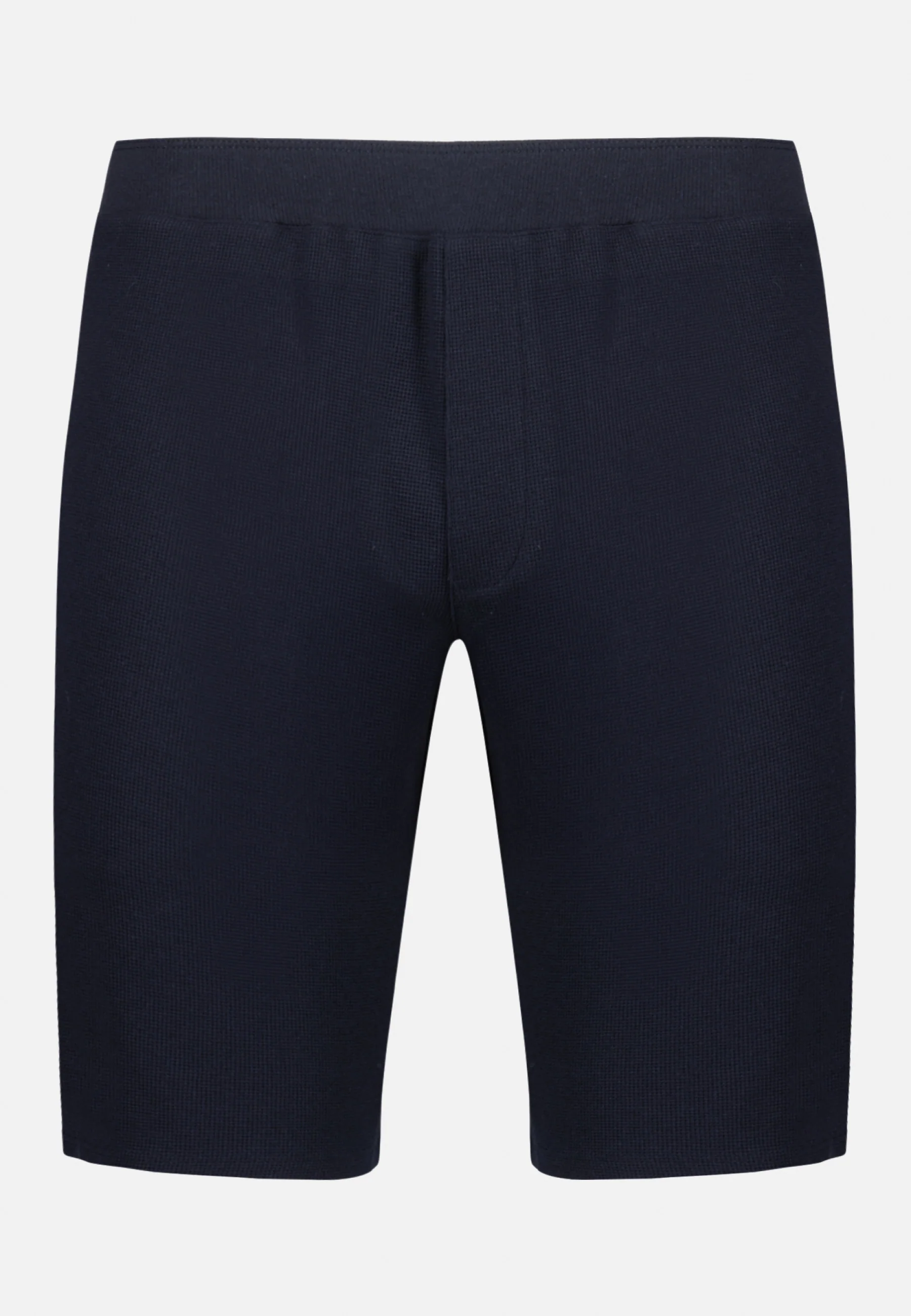 Short de pyjama en coton texturé-Marc Olivier Marine