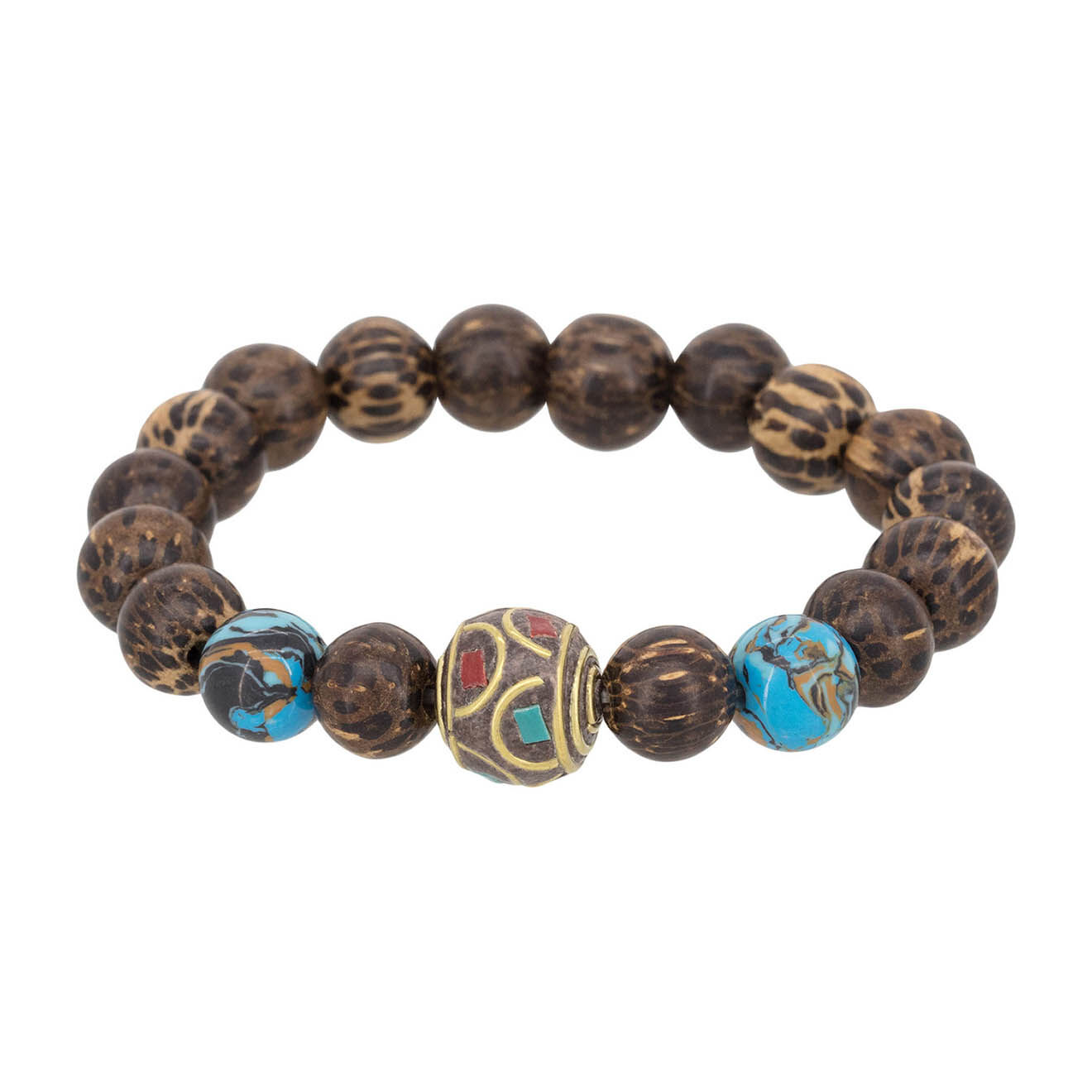 Jacobson Bracelet Twilight en Perles marron