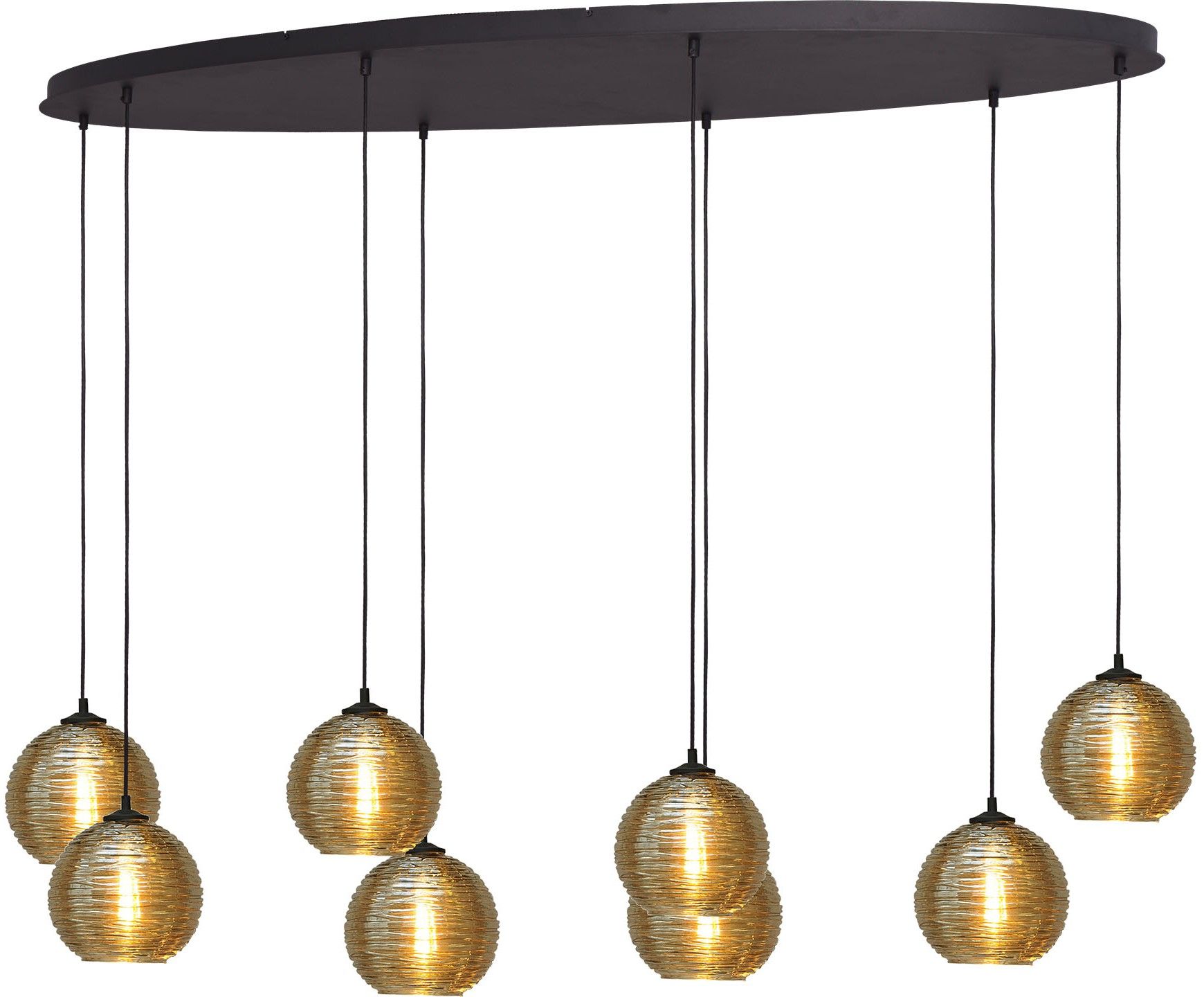 Hanglamp 2264-05-160-60-8-6 Quinto Smoke B160 x D60 cm