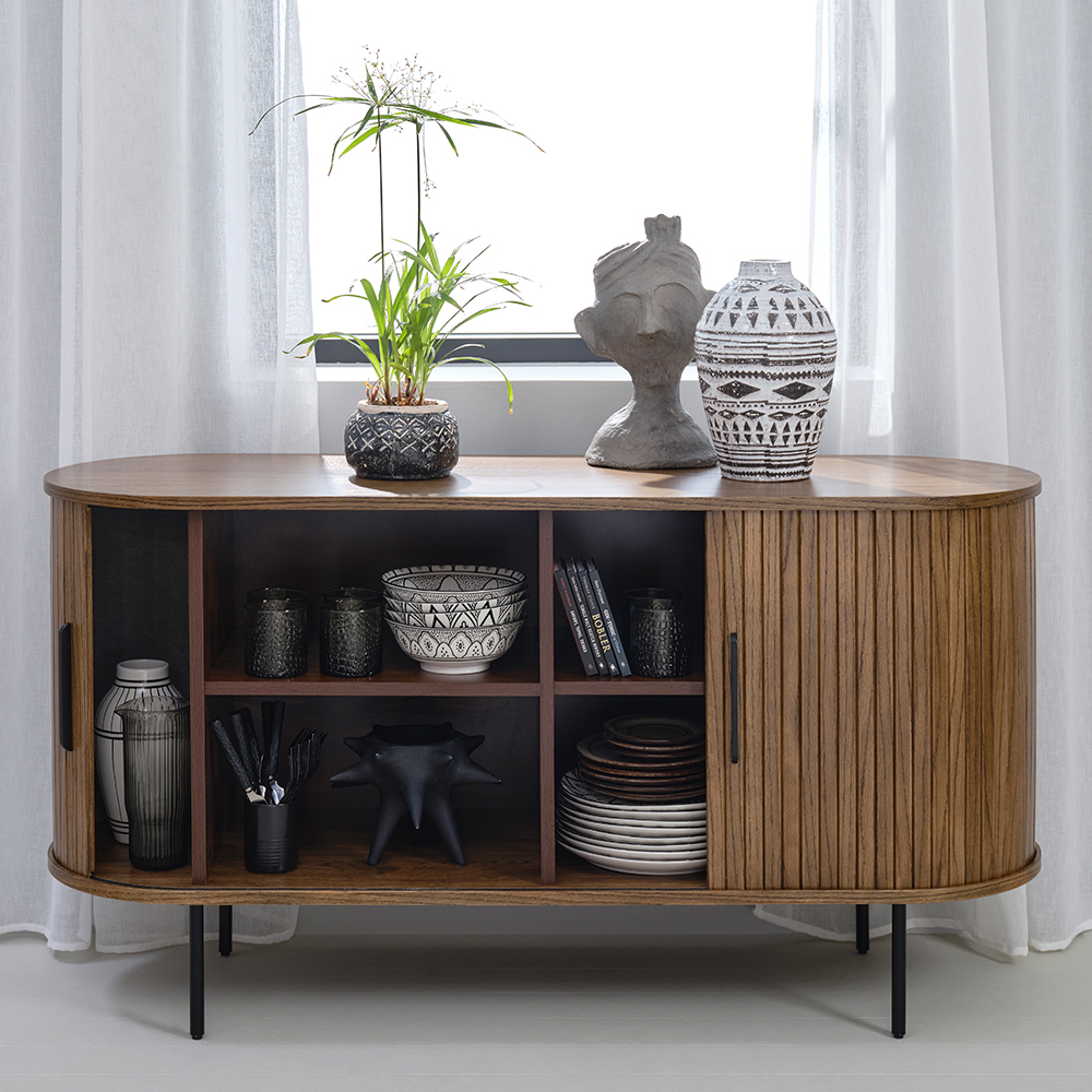 Houten sideboard Lenn Zwart
