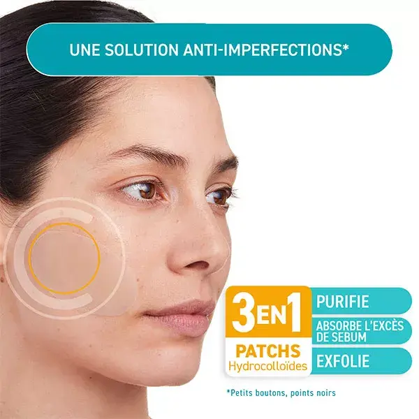 Adesivos purificantes hidrocoloides antiacne Compeed, 7 unidades
