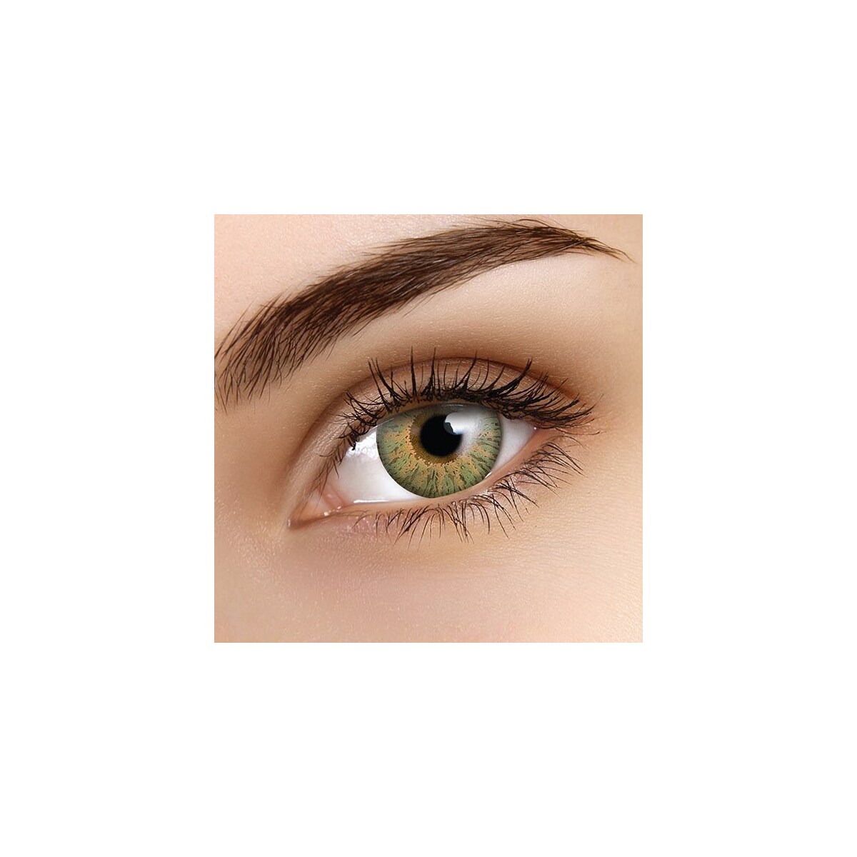 Fargede Linser Flash Glam Grønn - 3 måneder