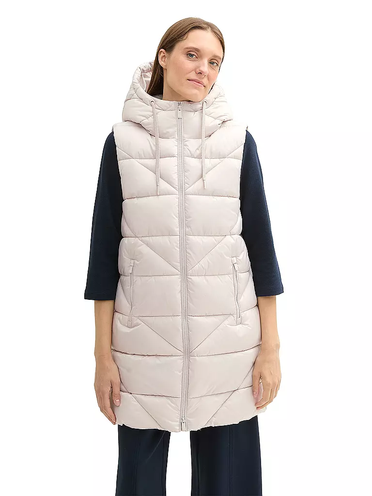 TOM TAILOR Steppgilet beige