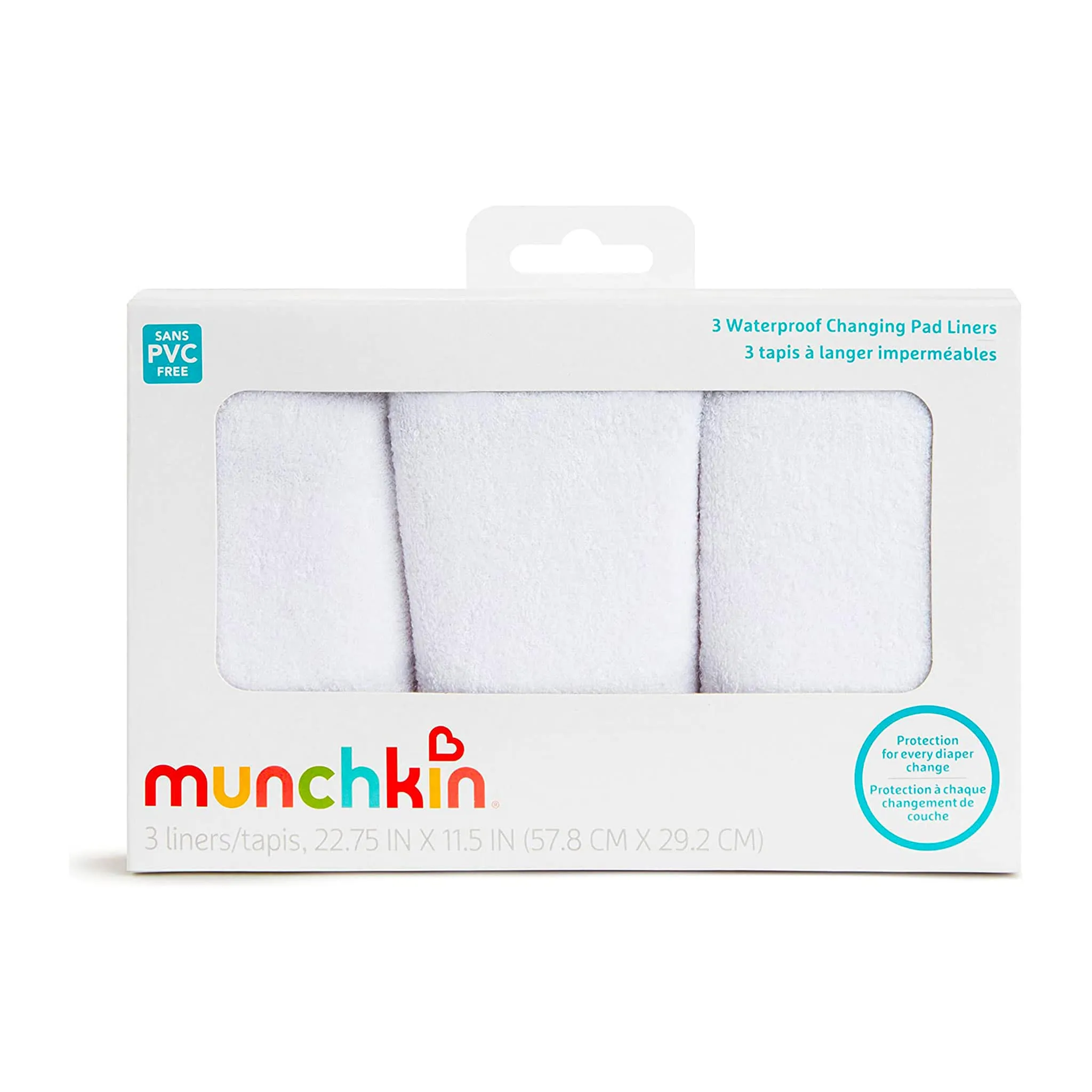 Munchkin Tapis à Langer Imperméable Paquet de 3