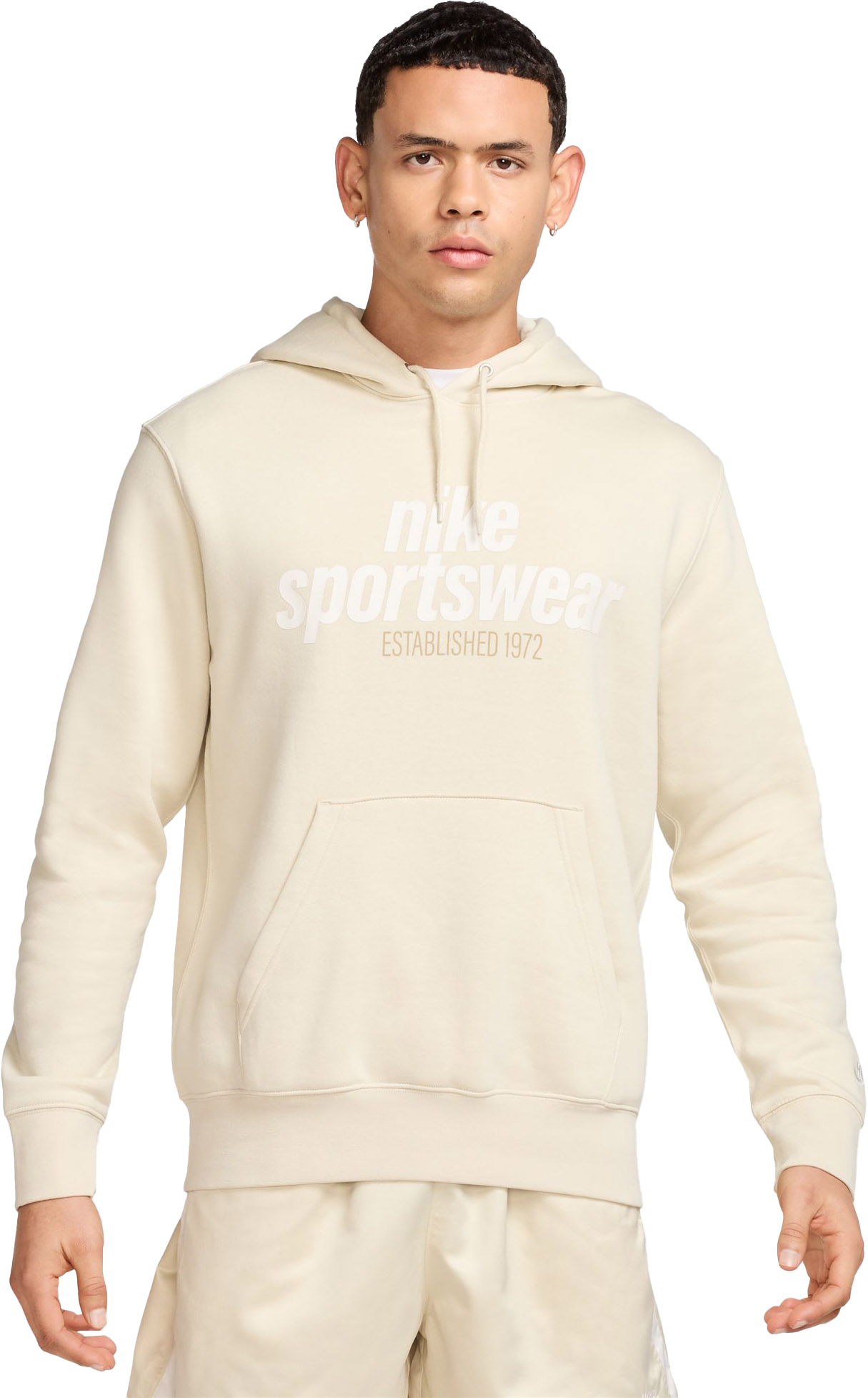 Club Fleece Hoody Herre 234/LT Khaki/LT Khaki/Sail