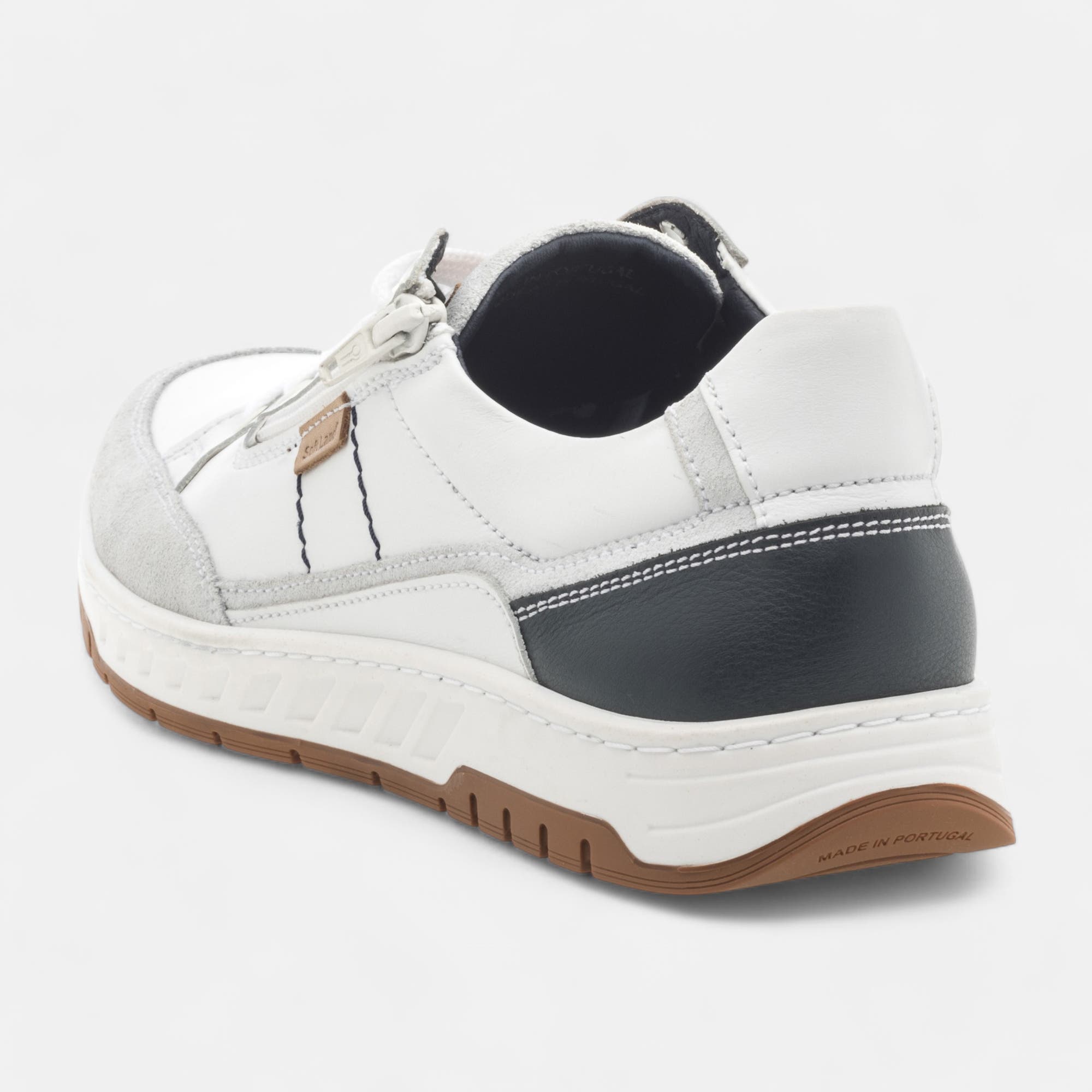 Derbies pieds sensibles Homme en cuir blanc