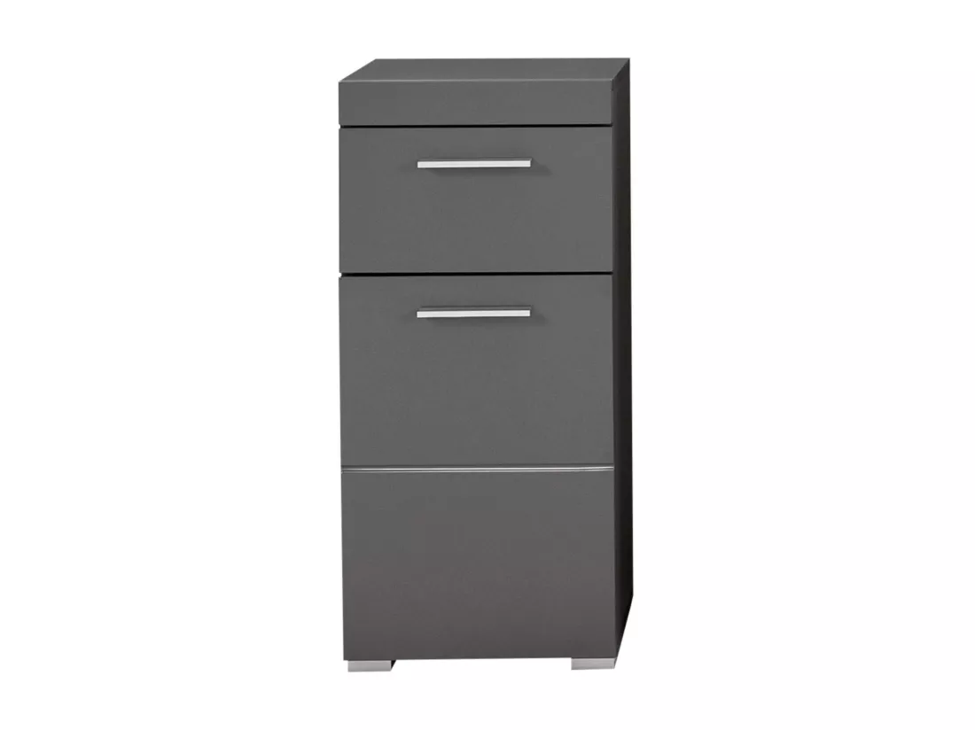Meuble bas - Mélaminé - Gris - 37 - 79 - 31 cm