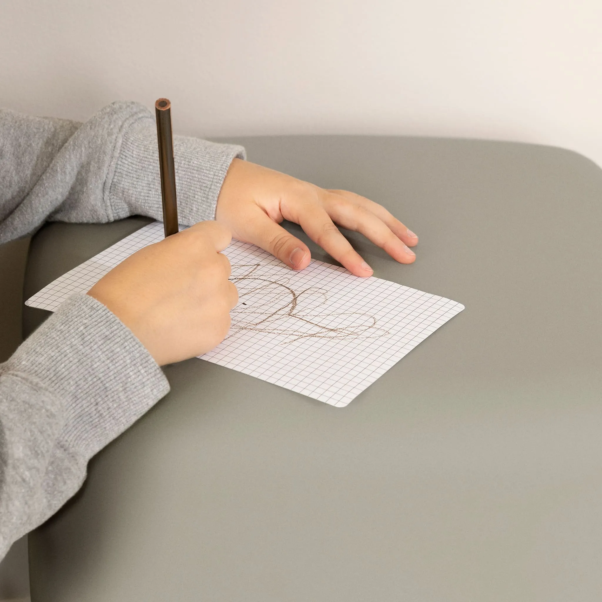 South Shore Table de Nuit  Tabouret pour Enfants - Sweedi Greige