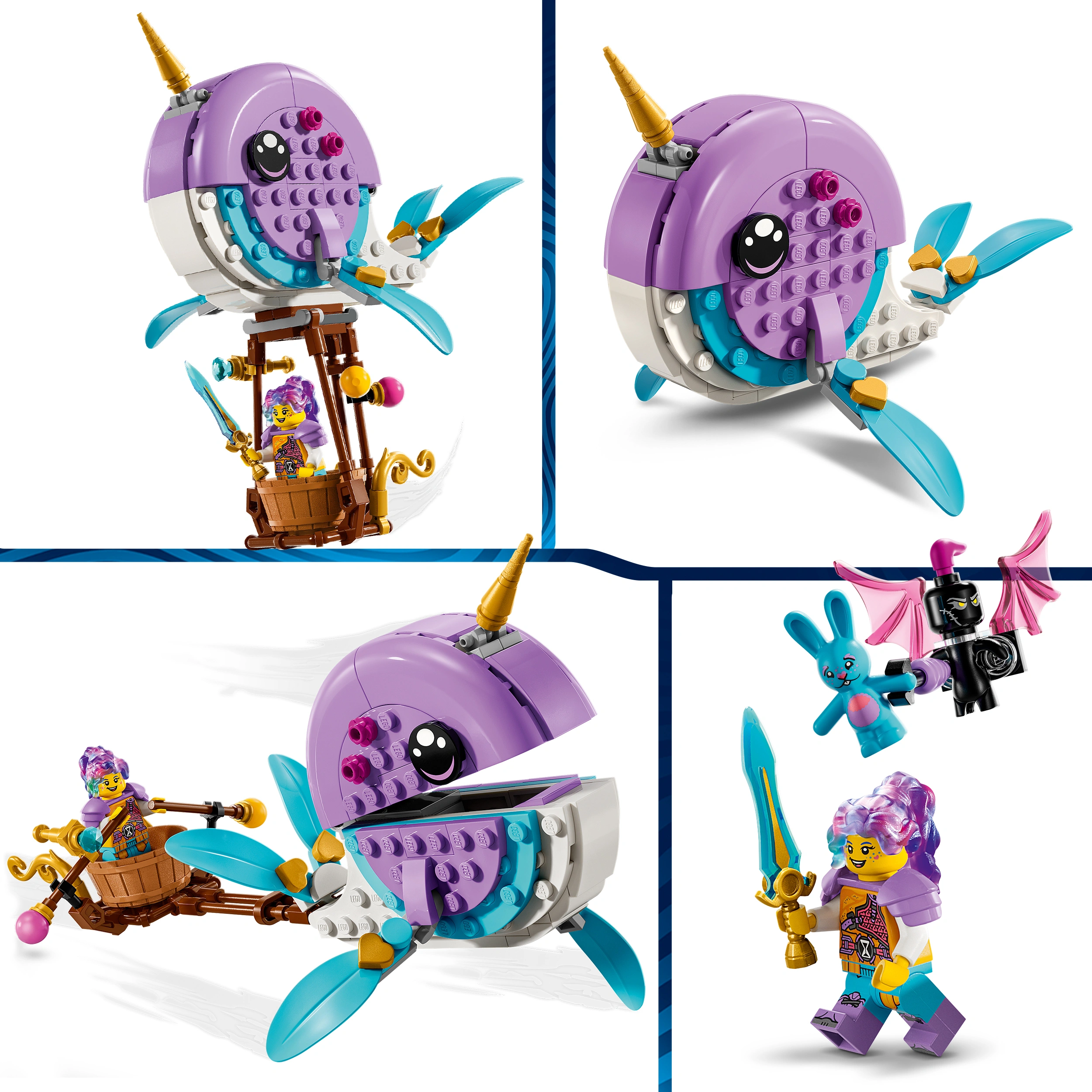 LEGO® DREAMZzz 71472 IZZIES NARWAL-HEIßLUFTBALLON