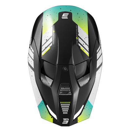 Casque cross Shot FURIOUS - MIRAGE 2025 - Bleu / Jaune