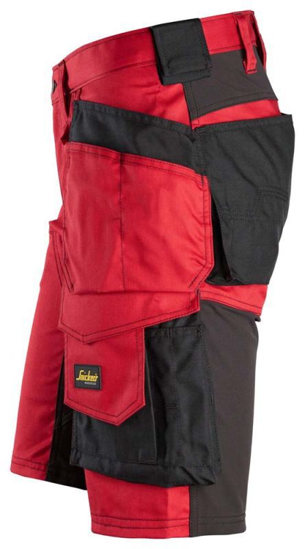 Snickers AllroundWork 6141 Stretch - Korte werkbroek - Rood - 52