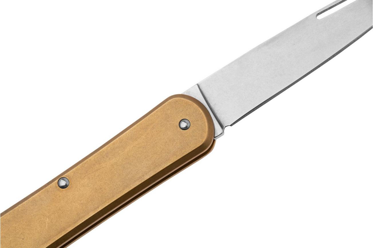 Fox Vulpis FX-VP130-OT Polished M390, Brass, zakmes