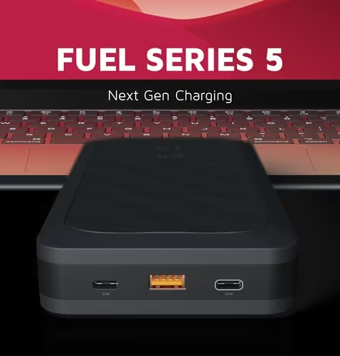(67W) 45000mAh Fuel Series 5 Dual USB C / USB A Powerbank Power Delivery Ladegerät (FS5451) Midnight Black