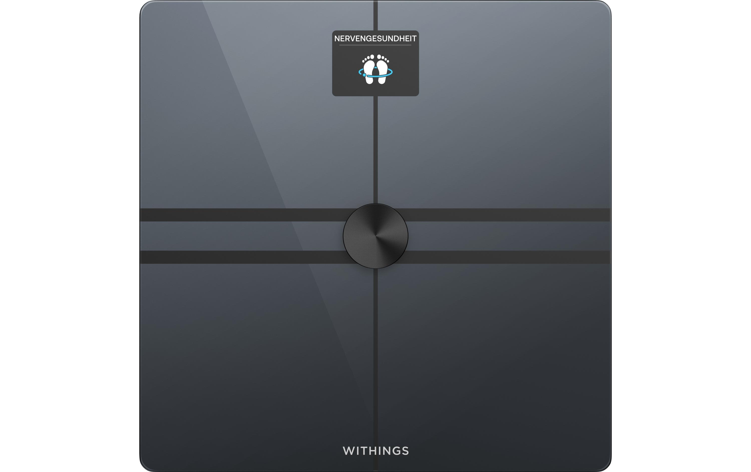 Körperanalysewaage Body Comp Schwarz<br>WLAN-Personenwaage