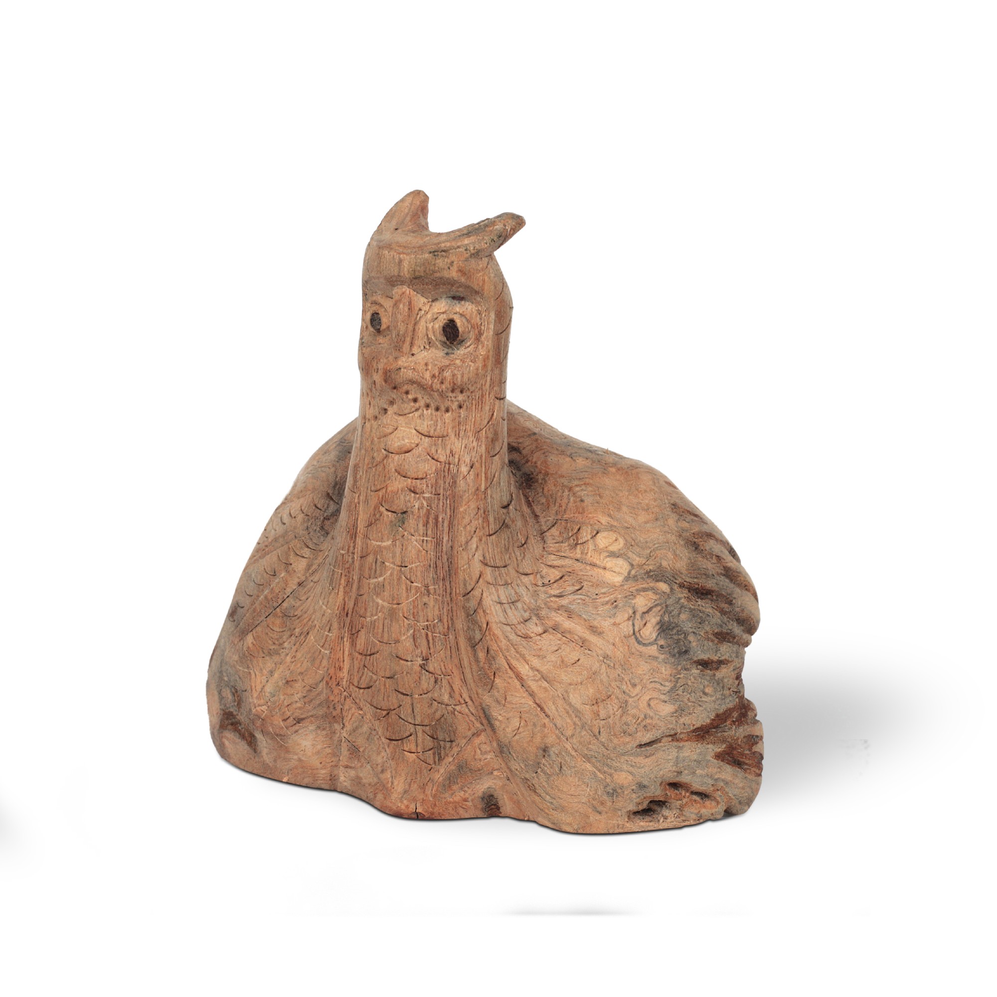 Figur 'Eule' aus Holz, Ø 7,5 cm, H 7 cm von fischer's lagerhaus