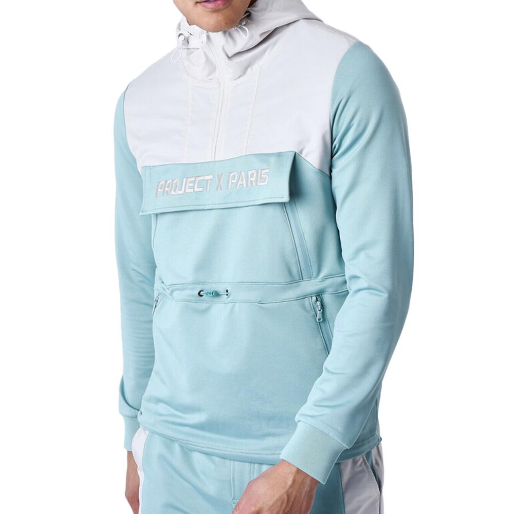 Project X Paris Sweat à Capuche Blanc/Bleu Homme Project X Paris Bicolore