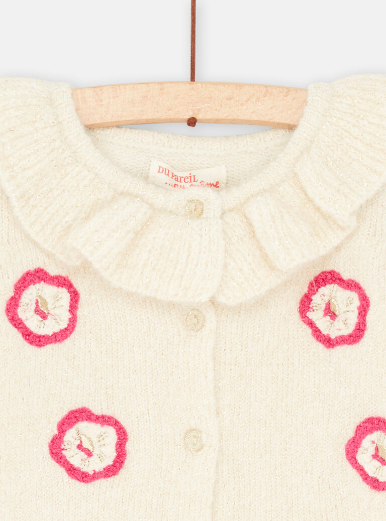 Gilet à manches longues doux et chaud pour bébé fille