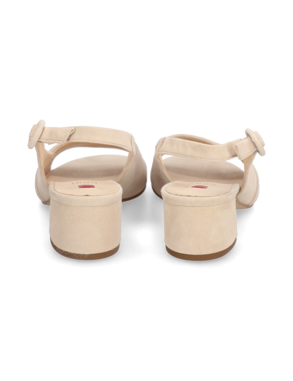 Veloursleder Sandale
