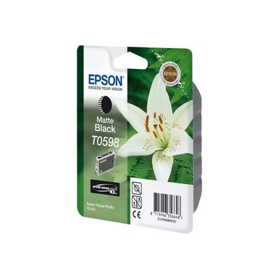 Epson T0598 Orchidée - noir mat - cartouche d'encre originale