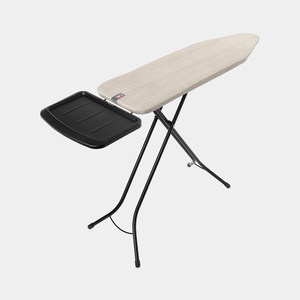 Strijkplank B, 124x38 cm, solide stoomunithouder - Denim Grey