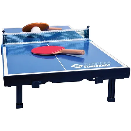 Schildkröt Tischtennis-Mini-Tisch, komplettes Set mit 2 Schlägern und 1 Ball