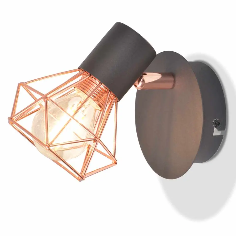vidaXL - Wandlamp - Multikleur - Metaal - 2 stuks