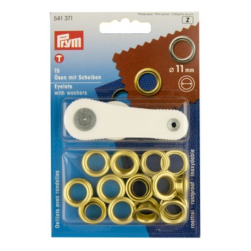 Ringen 11 mm messing 15 stuks