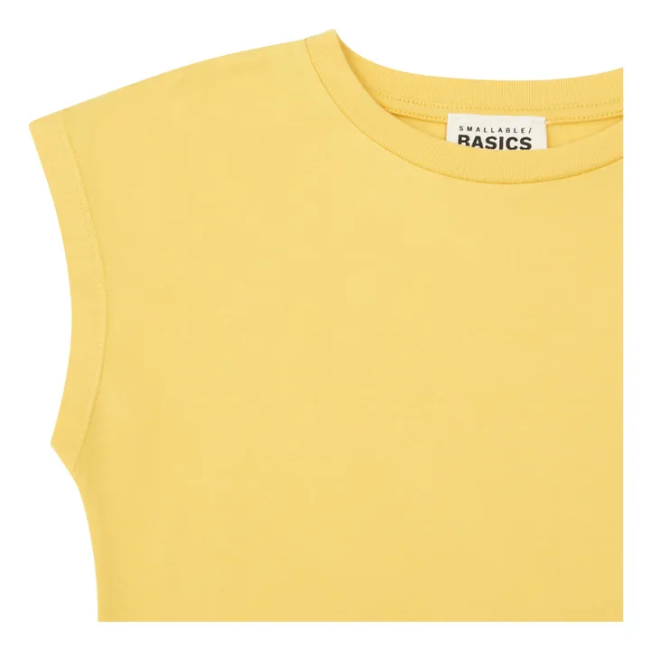 SMALLABLE BASICS Débardeur Fille Coton Bio | Jaune